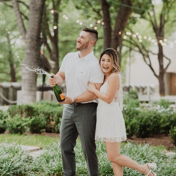 a man and woman standing next to each other. San Antonio, Charleston and Austin Wedding photographers Dallas Photographers By Bushel + Peck Photo.