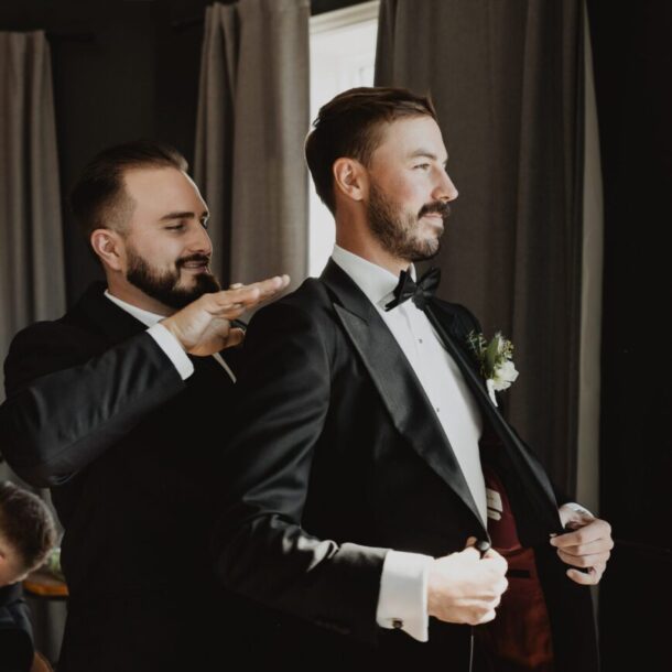 Stylish groomsmen details captured for Bushel + Peck Photo's Wedding Photography Portfolio — featuring cufflinks, ties, watches, and groom's attire preparation
